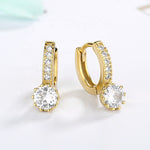 Stunning CZ Hoops